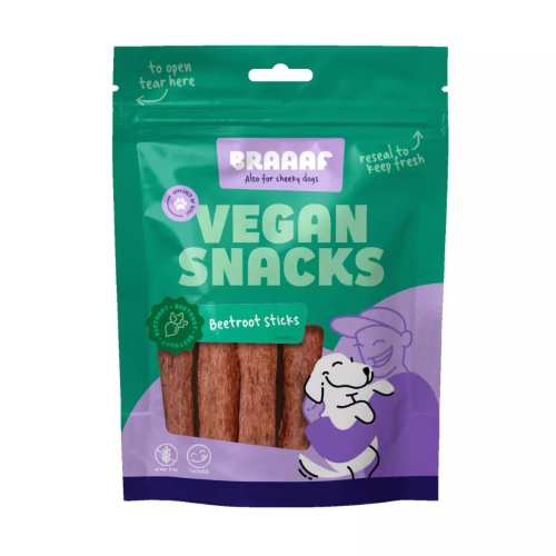 Braaaf Veganer Kausnack Rote Bete 80g