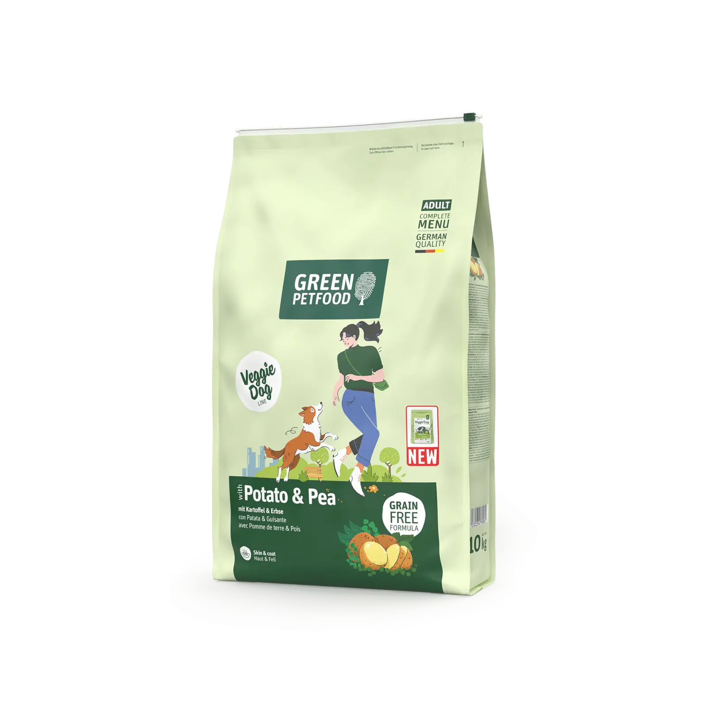 GREEN PETFOOD VeggieDog with Potato & Pea