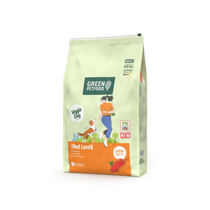 GREEN PETFOOD VeggieDog with Red Lentil