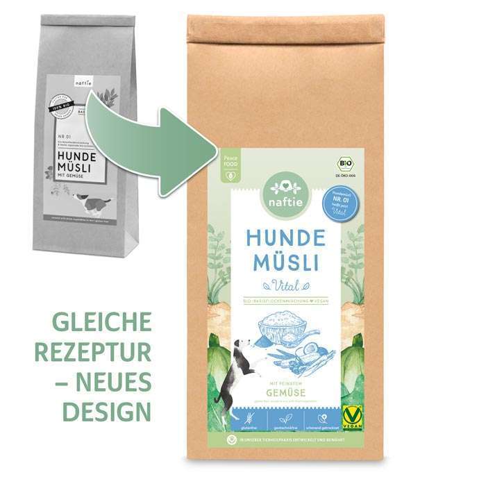 NAFTIE-Bio-Hundemuesli_Vital_1kg_ehemals_Nr1_vorher_nachher_700x700
