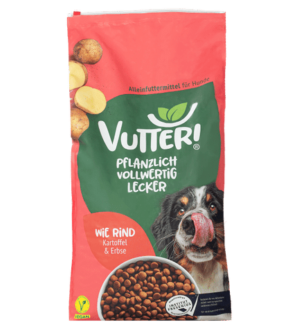 Vutter! Trockenfutter Schmeckt wie Rind – Veganes Hundetrockenfutter