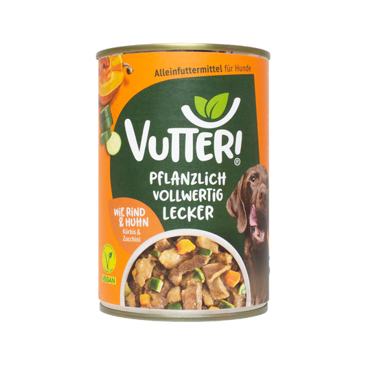 Vutter! Schmeckt wie Rind und Huhn