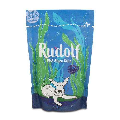Vegan4Dogs Rudolf DHA Algen Bites 100 g – veganer Omega-3-Snack für Hunde