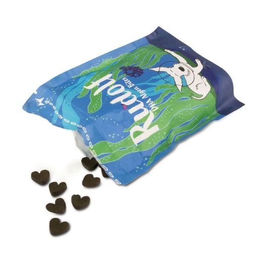 Vegan4Dogs Rudolf DHA Algen Bites mit herzförmigen Omega-3-Snacks